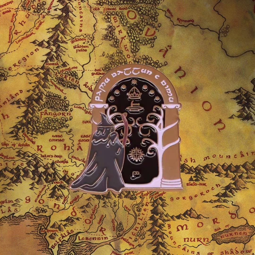 Moria Gate Enamel Pin