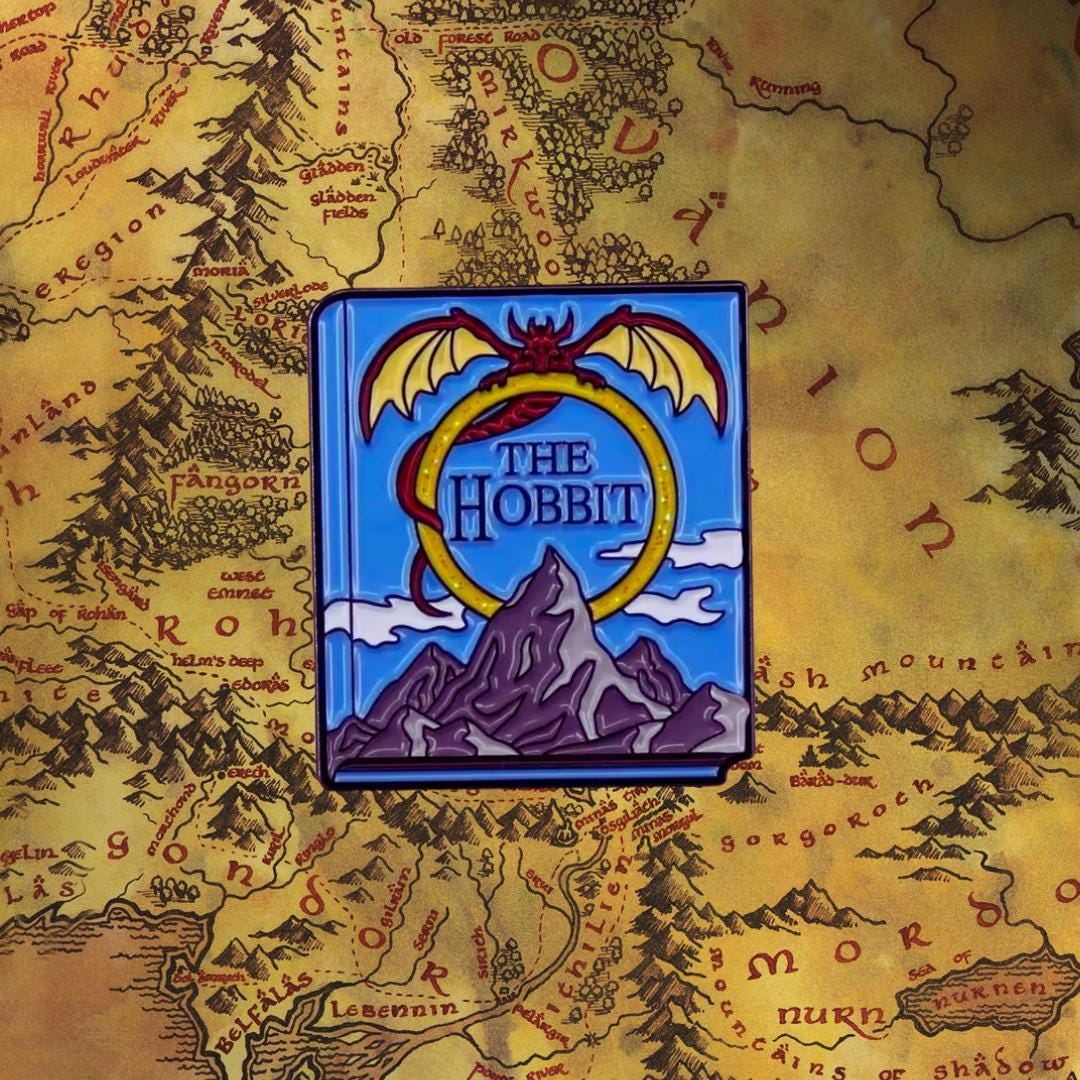 The Hobbit Book Enamel Pin